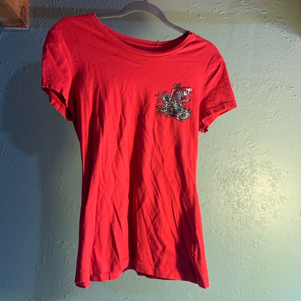 Ed hardy red tee